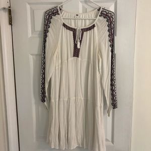 Long sleeve shift dress